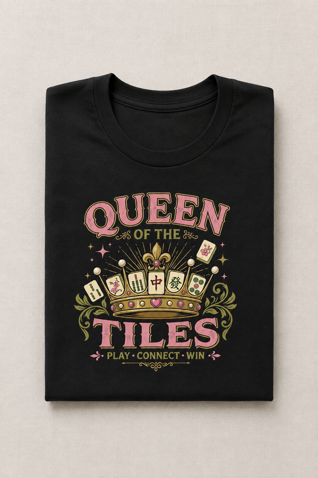 Queen of the Tiles T-Shirt - Black
