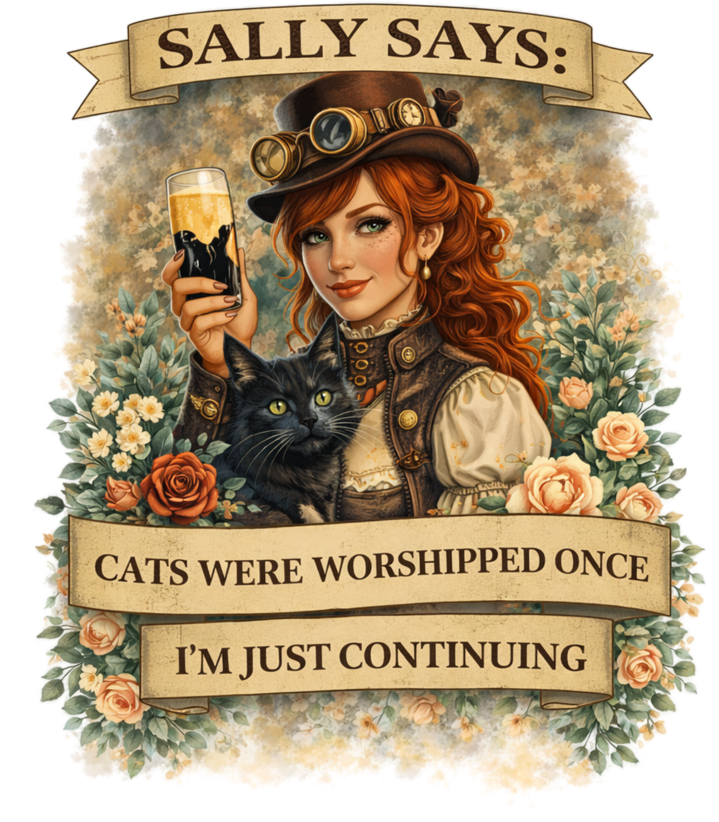 Sally Says: Cat's Were Worshipped Once Fleece Hoodie
