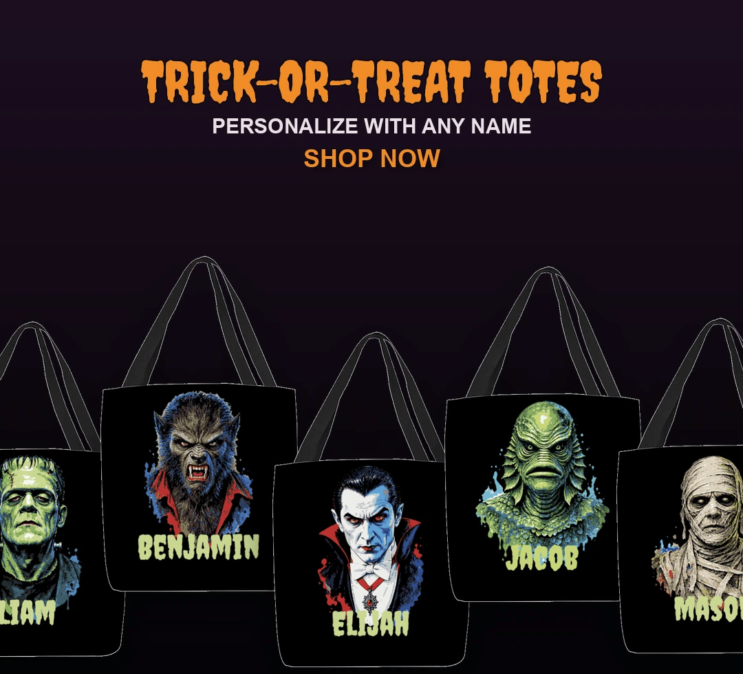 Trick-or-Treat Totes animated hero mobile