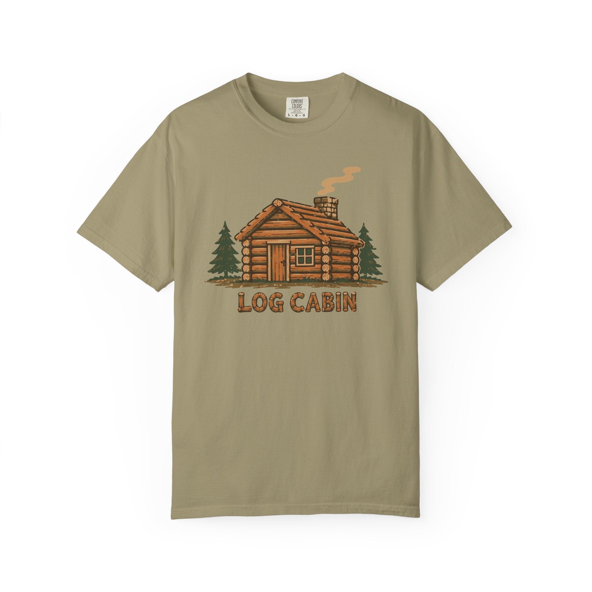 Log Cabin Tee — Garment-Dyed Unisex T-Shirt