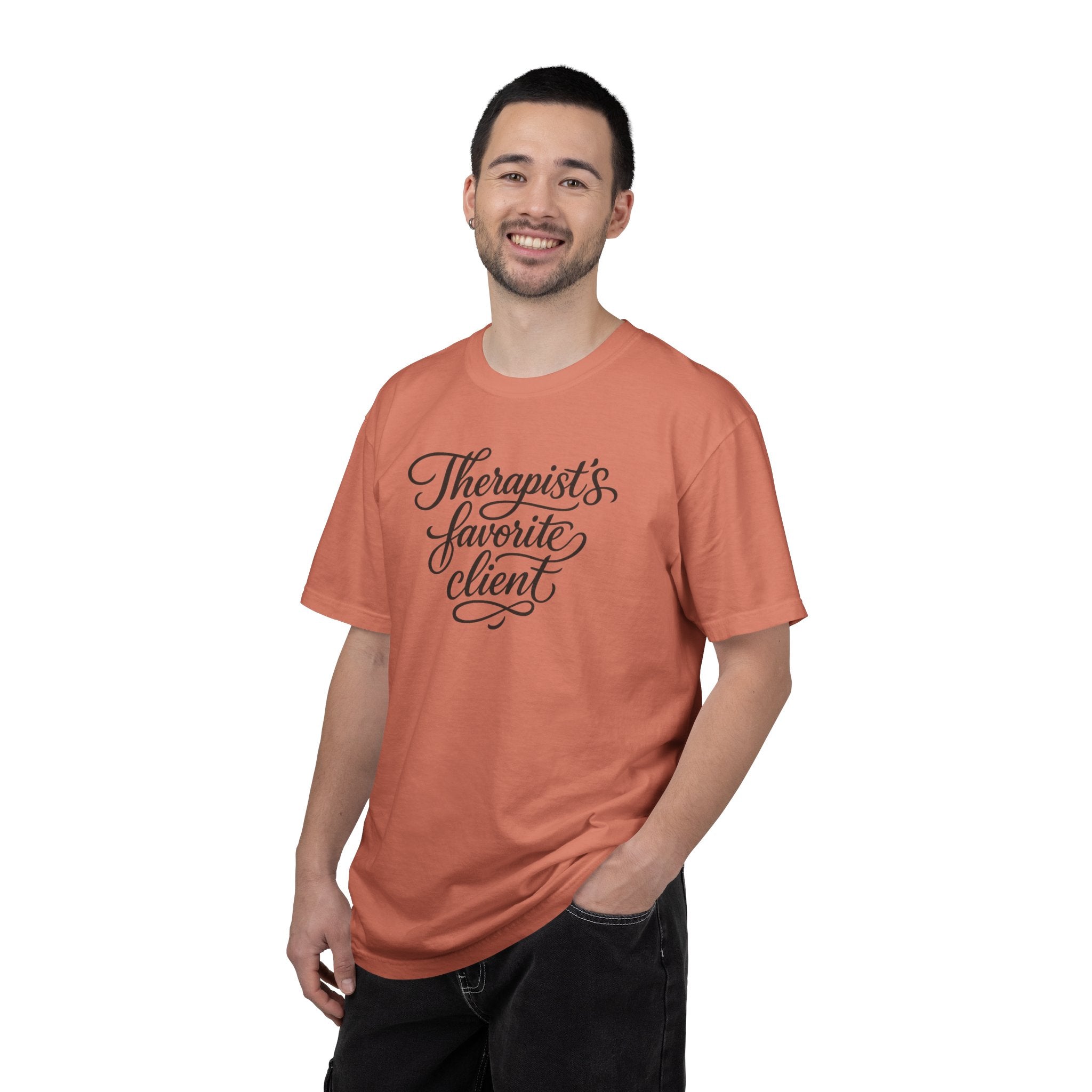 Therapist's Favorite Client - Unisex Garment-Dyed T-shirt