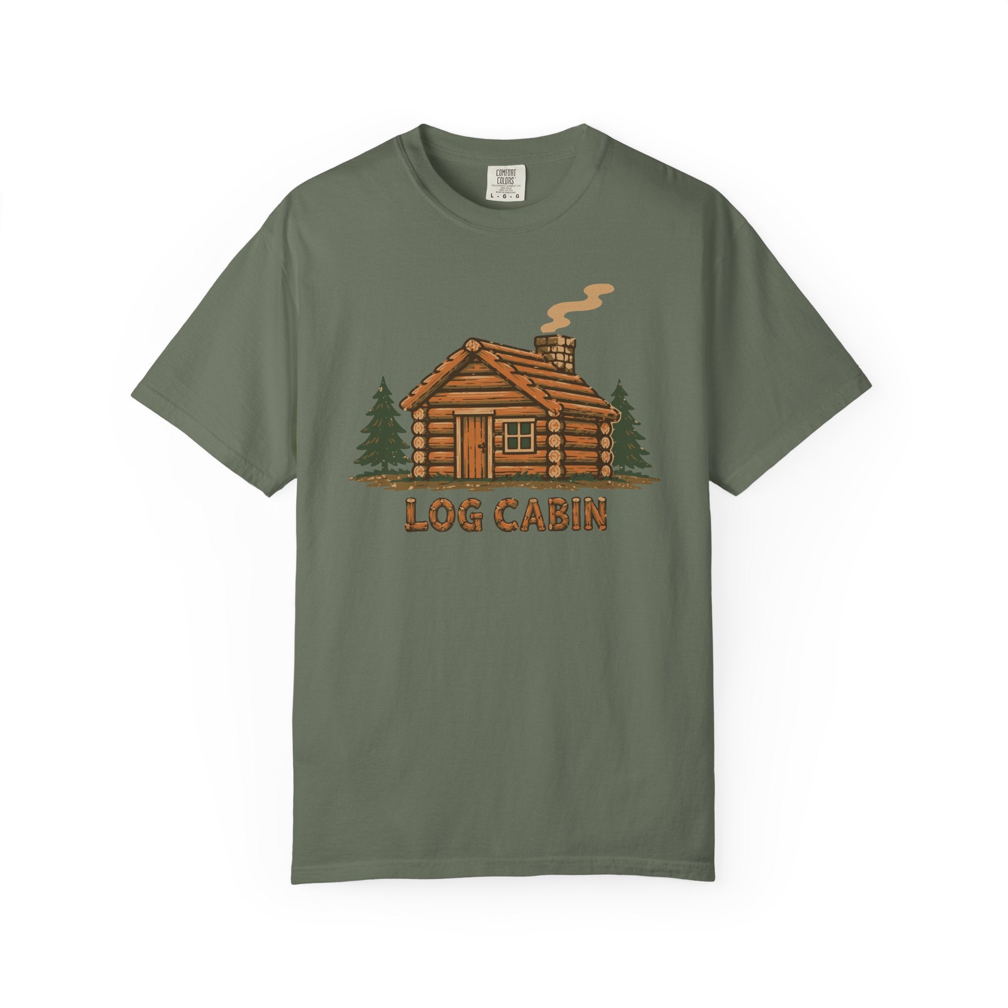 Log Cabin Tee — Garment-Dyed Unisex T-Shirt