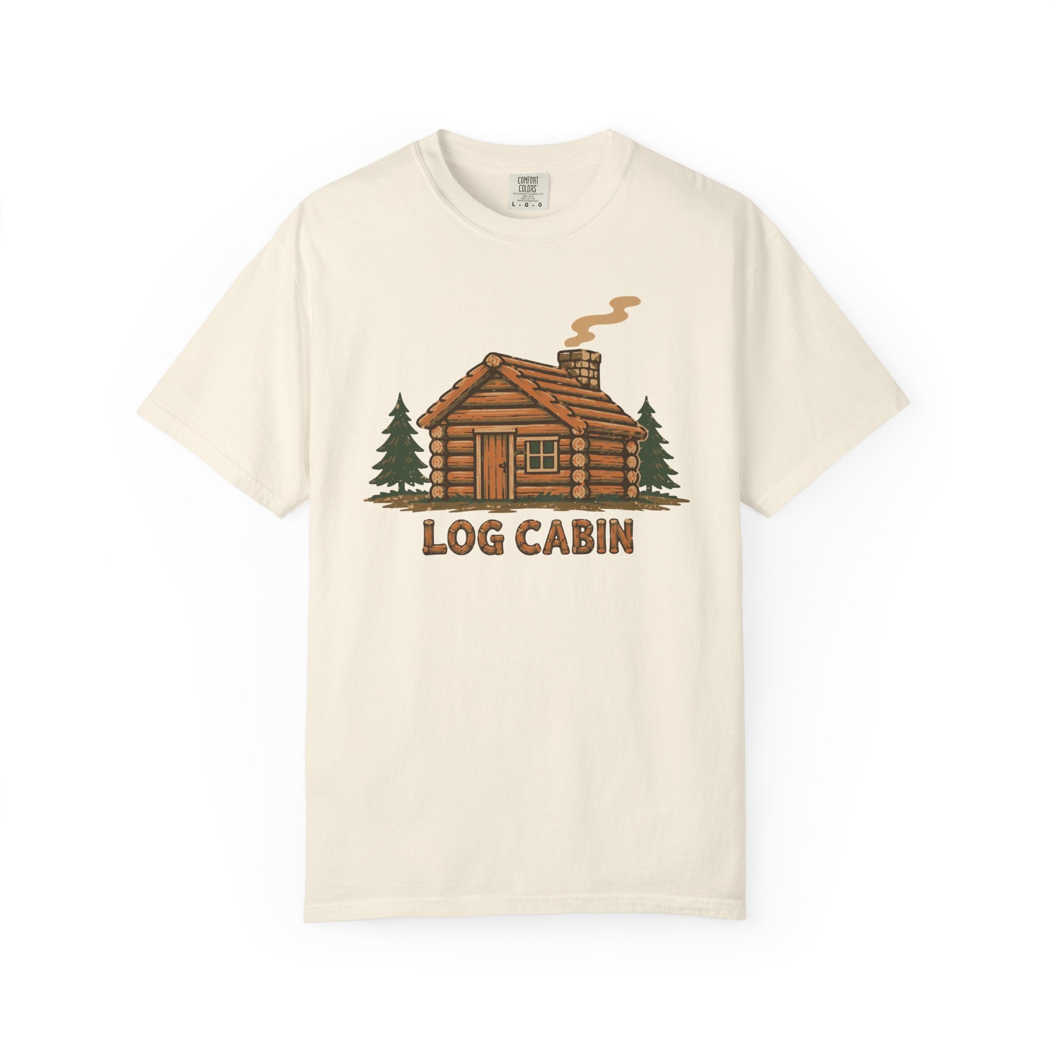 Log Cabin Tee — Garment-Dyed Unisex T-Shirt