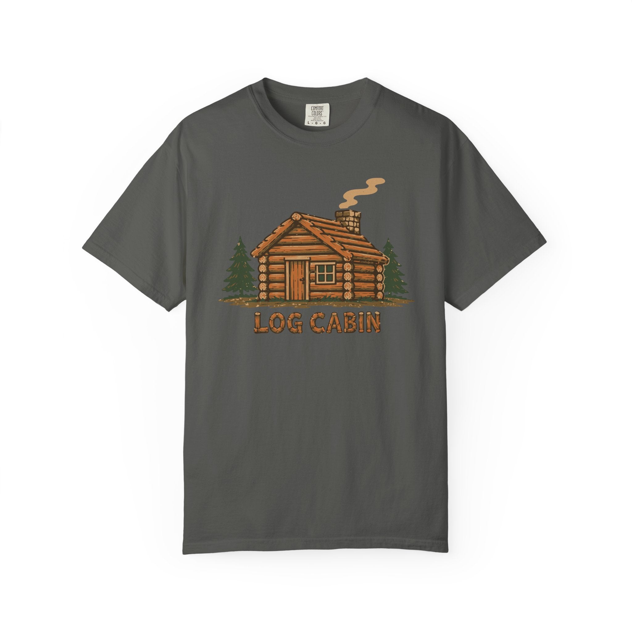 Log Cabin Tee — Garment-Dyed Unisex T-Shirt