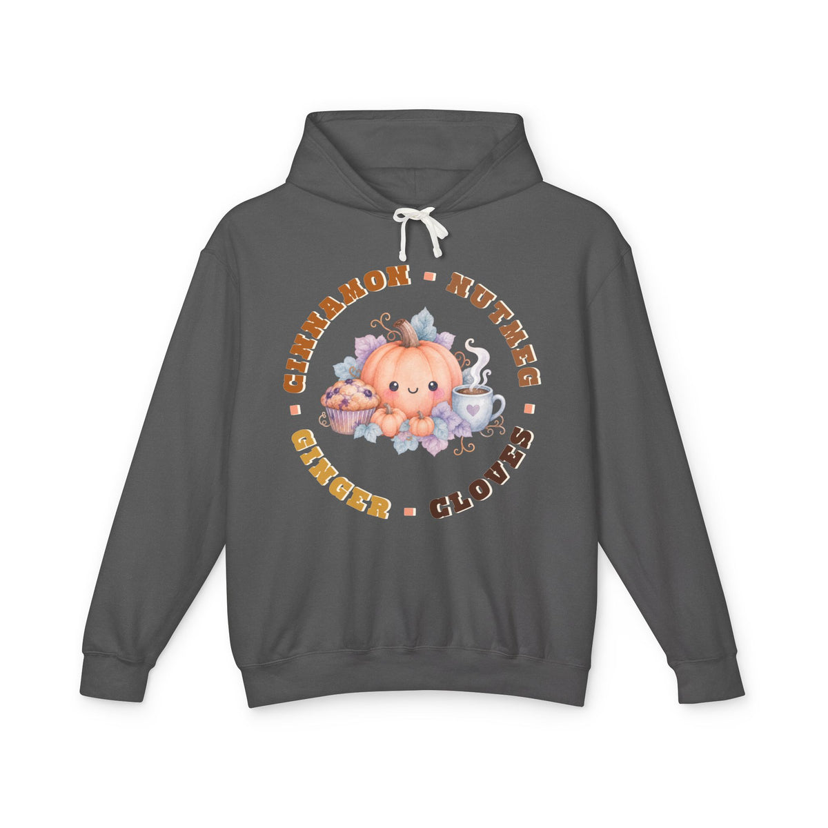 Pumpkin Spice Coffee & Muffins Fall Graphic Hoodie