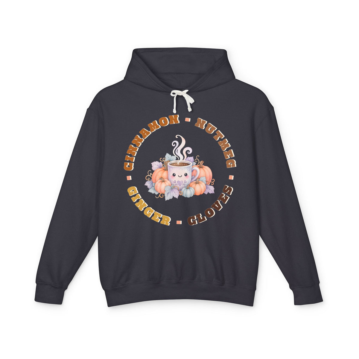 Cinnamon Pumpkin Spice Cute Coffee Graphic Hoodie