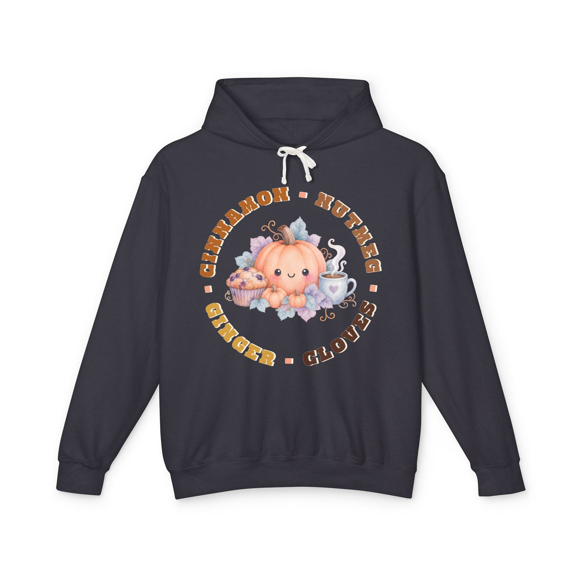 Pumpkin Spice Coffee & Muffins Fall Graphic Hoodie