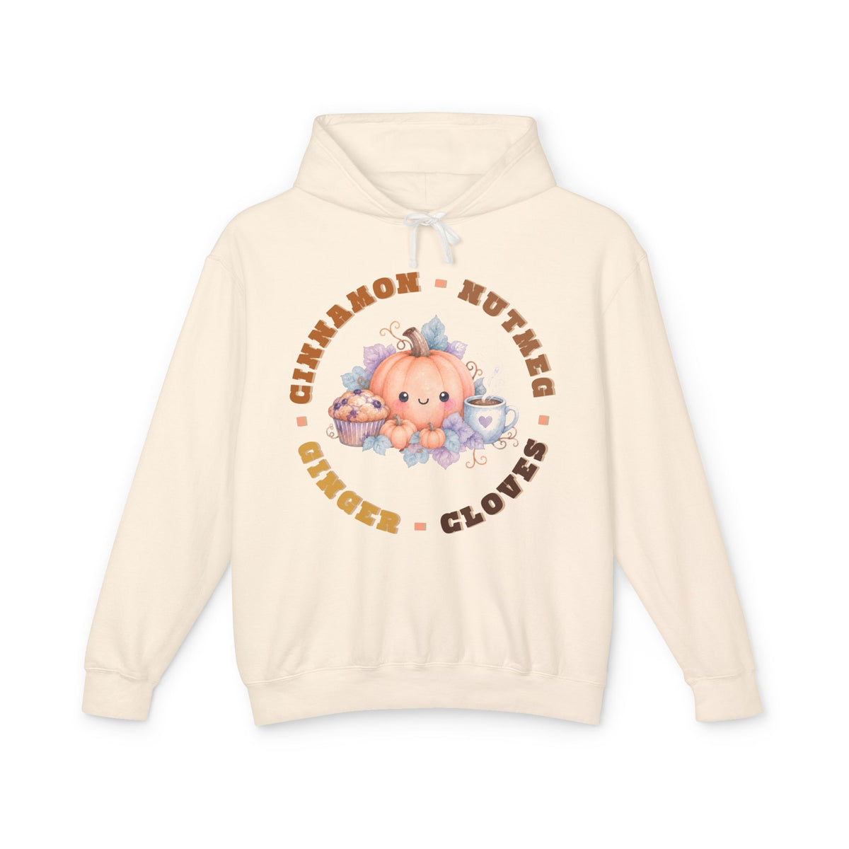 Pumpkin Spice Coffee & Muffins Fall Graphic Hoodie