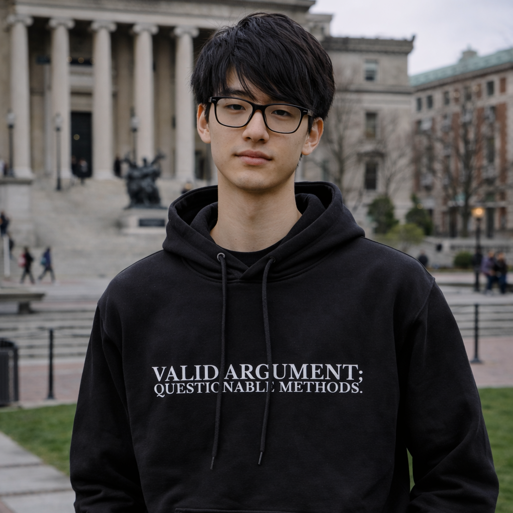 Valid Argument; Questionable Methods Hoodie — Technically Correct, Morally Flexible
