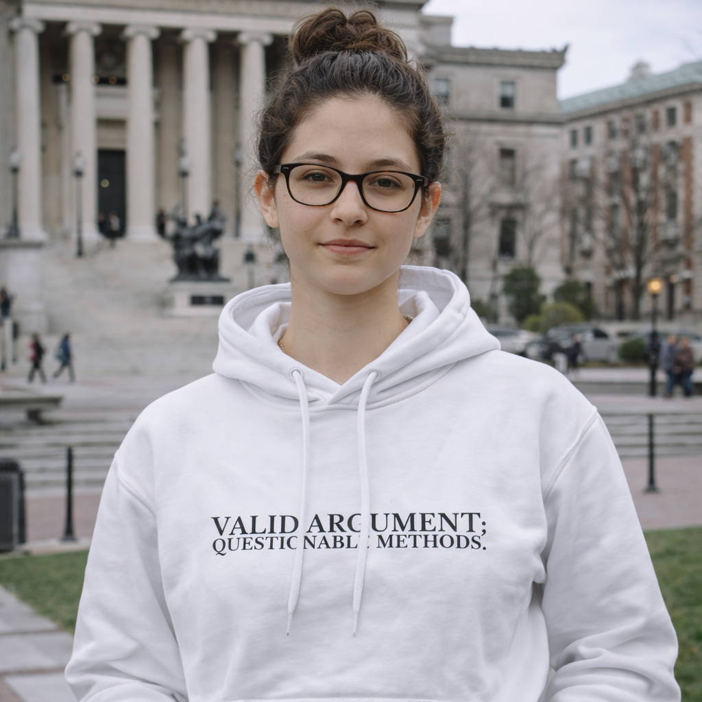 Valid Argument; Questionable Methods Hoodie — Technically Correct, Morally Flexible