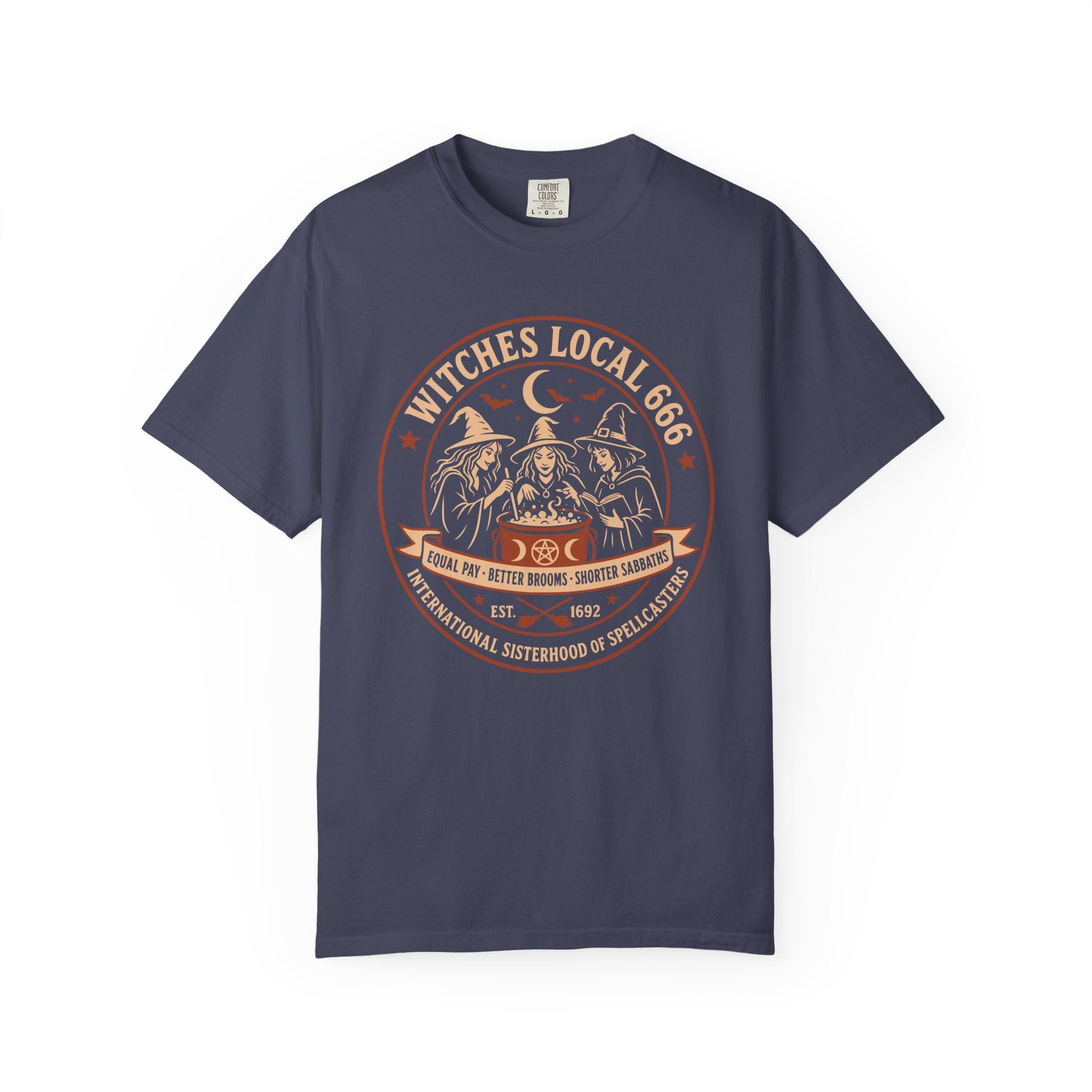 Witches Local 666 — International Sisterhood of Spellcasters Tee | 2026 | Unisex Garment-Dyed T-shirt