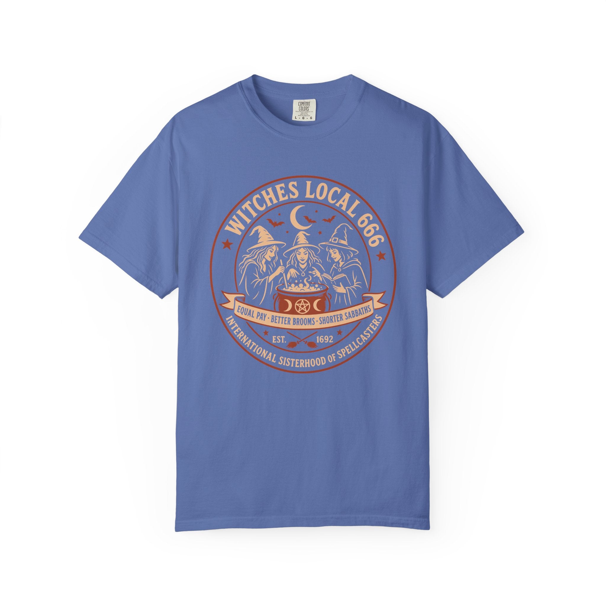 Witches Local 666 — International Sisterhood of Spellcasters Tee | 2026 | Unisex Garment-Dyed T-shirt