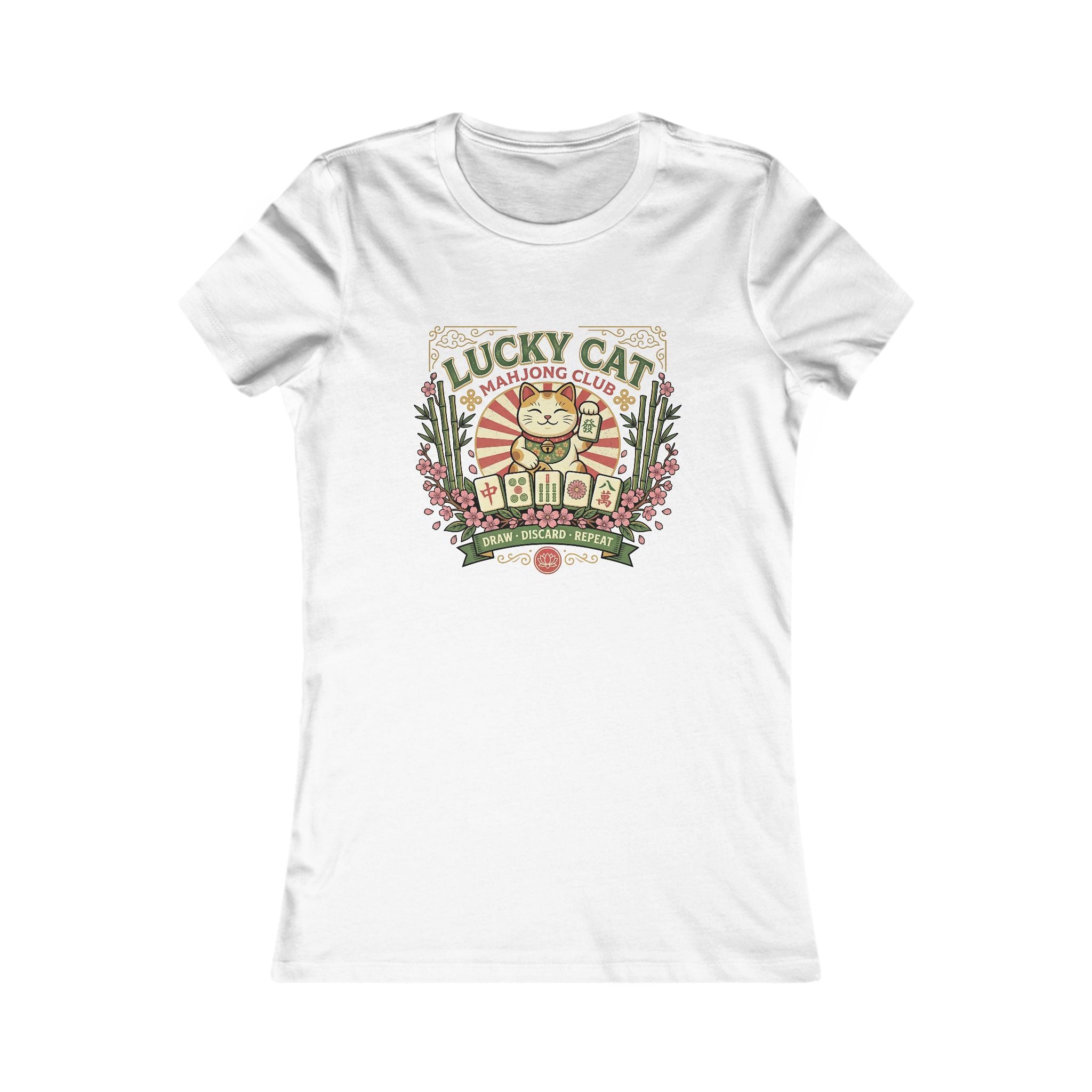 Lucky Cat Mahjong T-Shirt