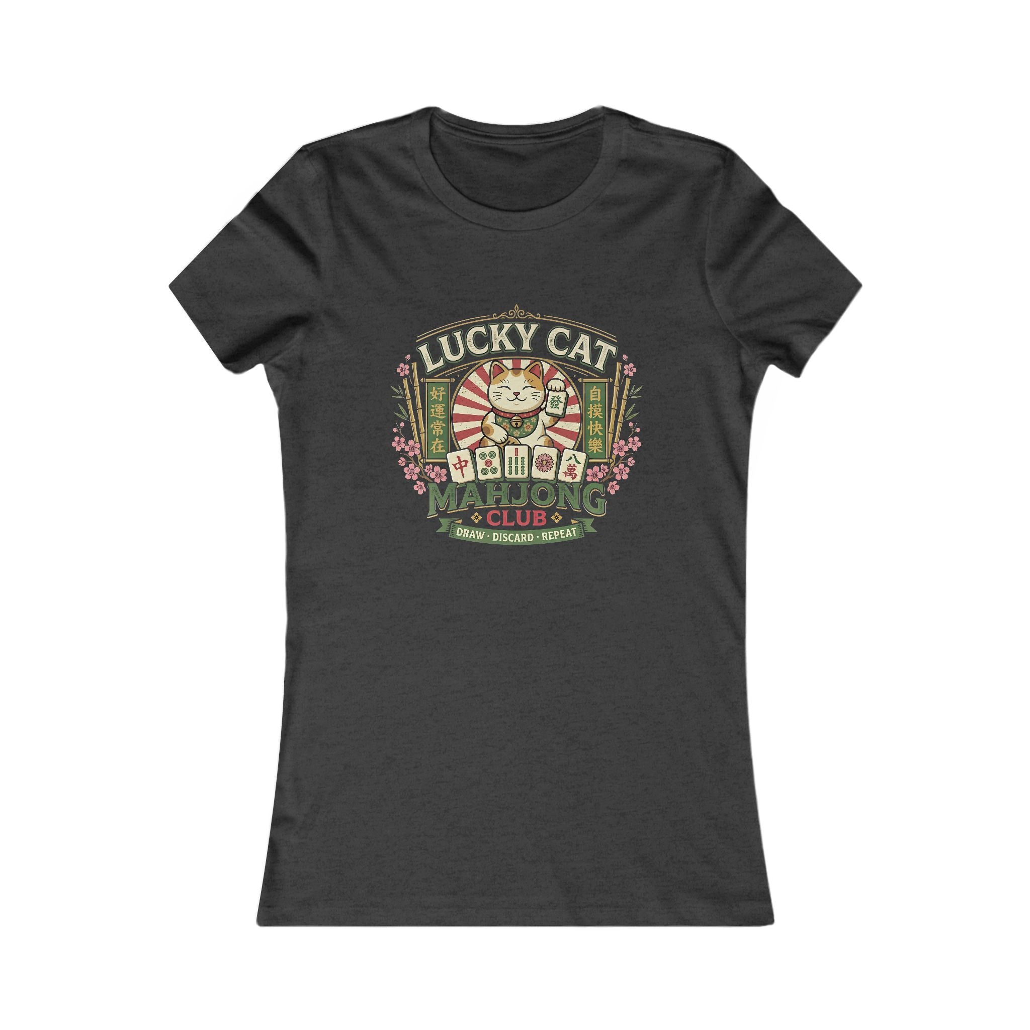 Lucky Cat Mahjong T-Shirt