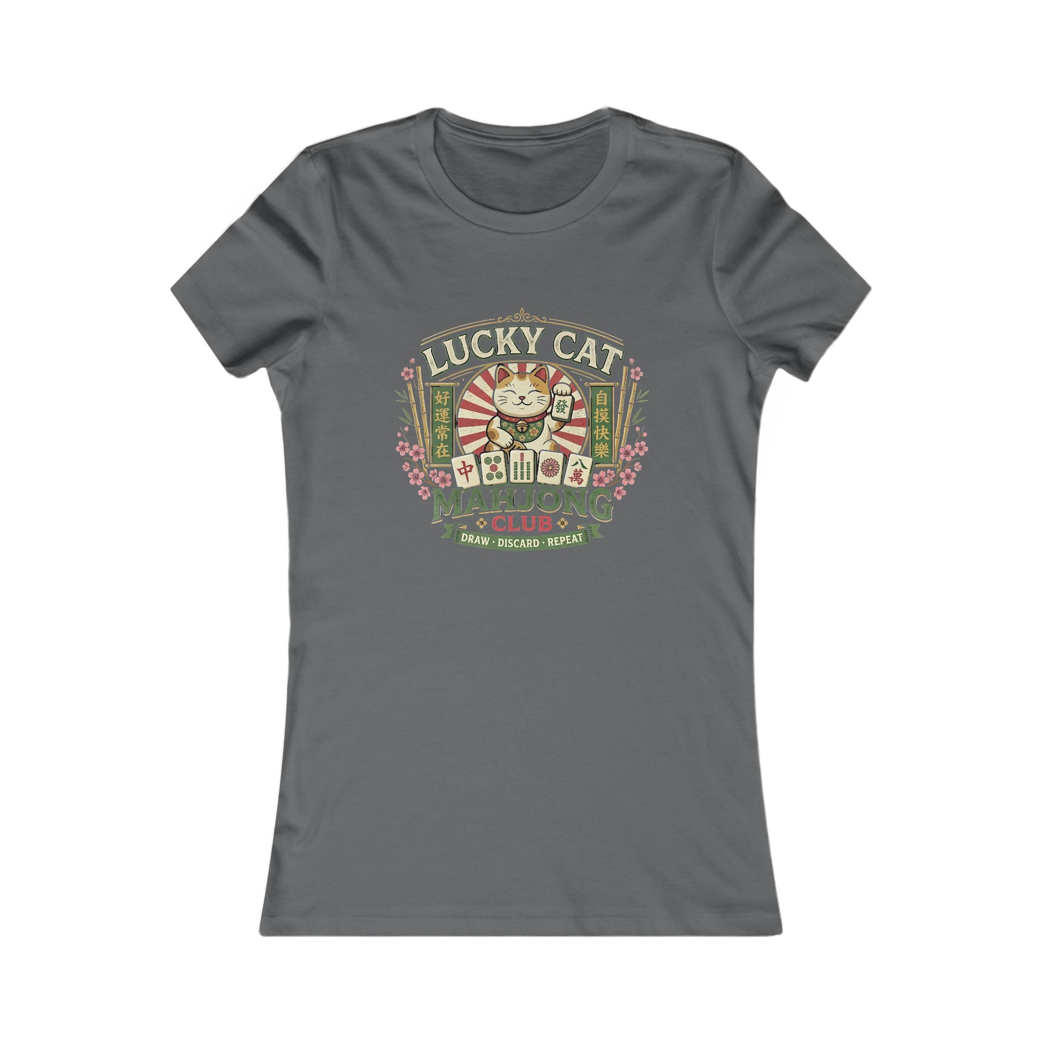 Lucky Cat Mahjong T-Shirt