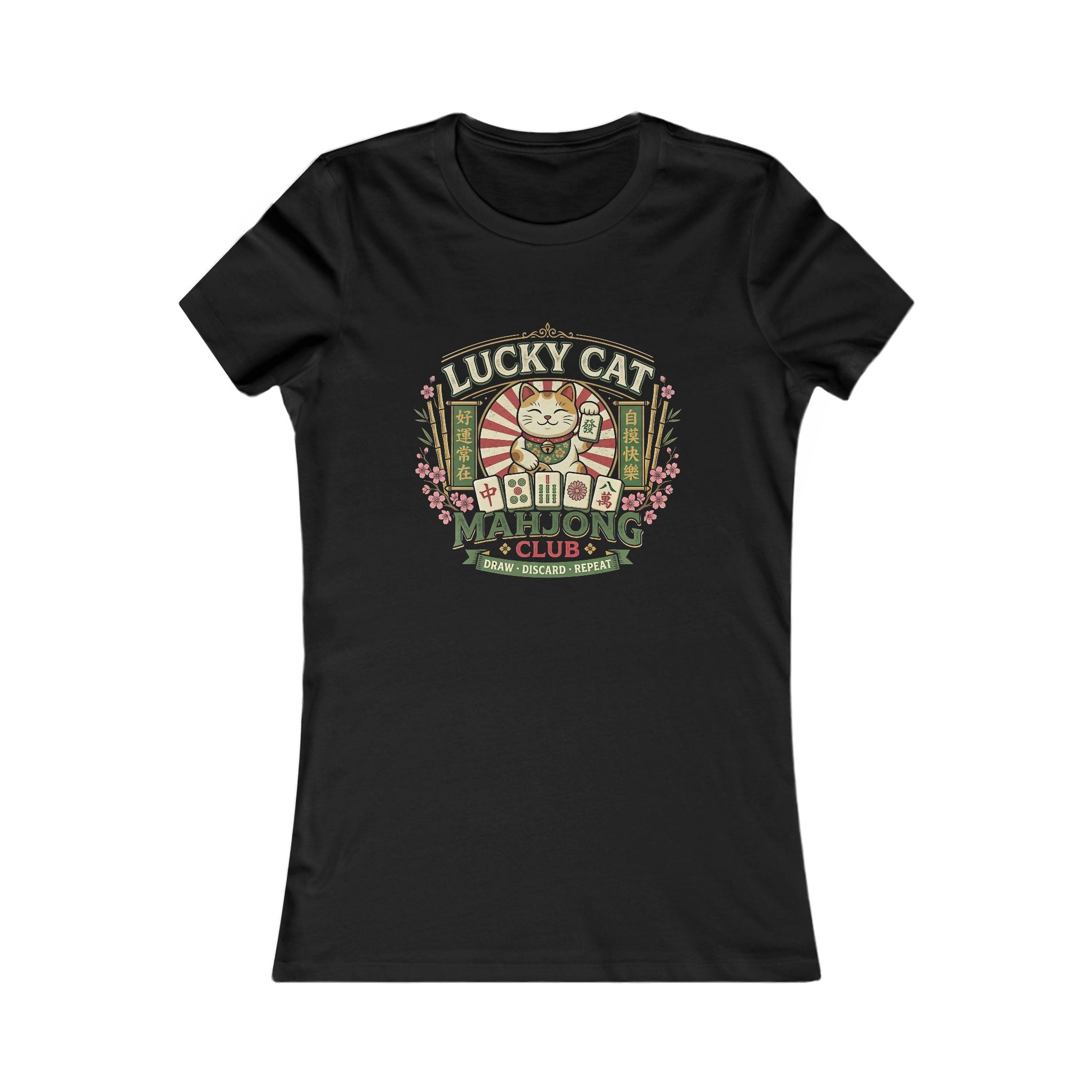 Lucky Cat Mahjong T-Shirt